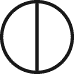 circle with vertical diameter
