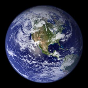 Earth photo from space